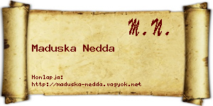 Maduska Nedda névjegykártya